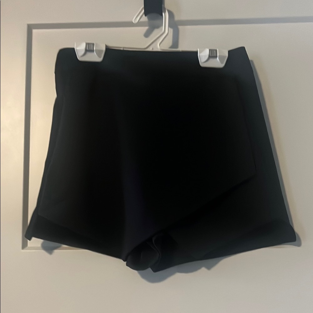 Design Lab Lord & Taylor Black Skorts High-Waisted Classic